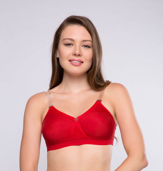 RIZA by TRYLO - The newly designed sport performance beginner bra with high  front coverage provides.the soft and comfortable materials make this bra  super comfy and the super combed cotton stretch fabric